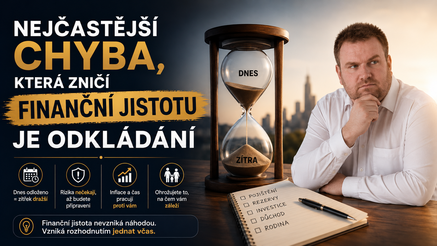 Nejčastější chyba, která lidem zničí finanční jistotu – a přitom ji skoro nikdo nevidí